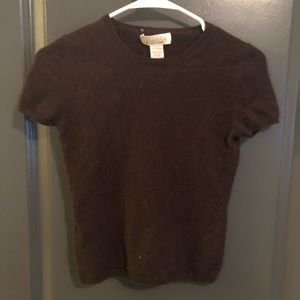 Vintage Cashmere Crop Top